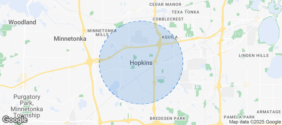Hopkins Airbnb map